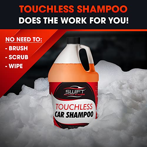 Swift Touchless Car Wash Shampoo (1 Gallon) - No Brushing Required, High Foaming Car Soap, Heavy Duty, Auto Detergent for Foam Cannon, Works on Cars, Trucks, RVs, Upholstery & More! - Thumbnail 4