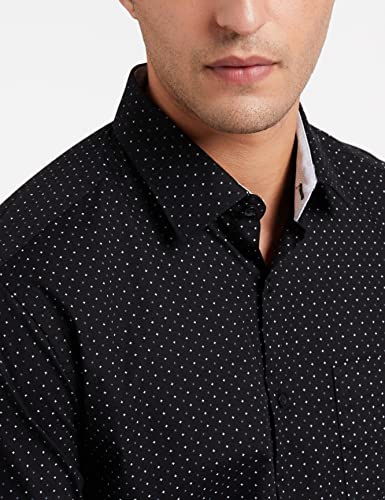 Image of Diverse Men's Cotton Printed Full Sleeve Regular Formal Shirt