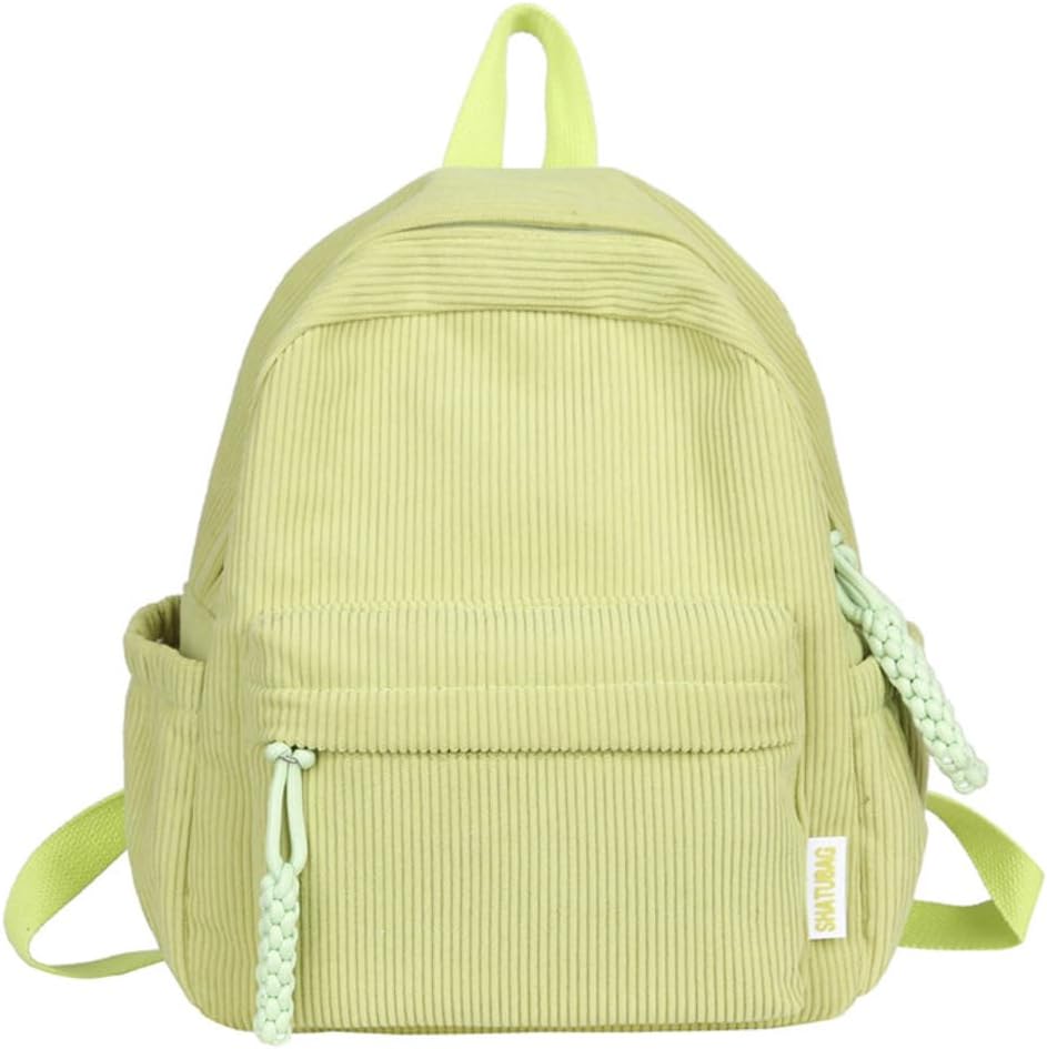 Small Backpack Purse for Women Cute Mini Backpack Purse Corduroy Backpack Aesthetic Backpack Tiny Mini Bookbag Purse (yellow)