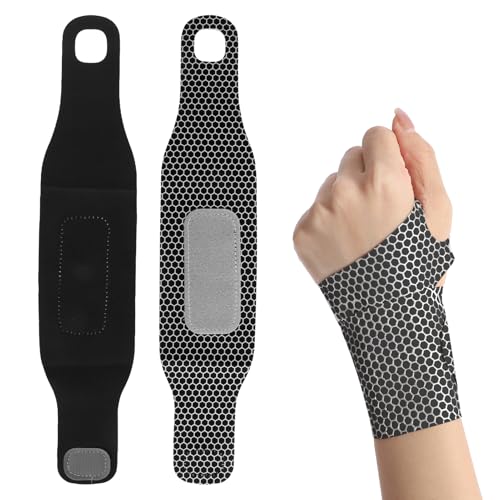 LuxStellar Muñequeras, Muñequera Con Material De Elastano Transpirable y Estabilizador Muñequeras De Compresión Gimnasio Para Fitness Entrenamiento De Fuerza Levantamiento De Pesas y Varios Deportes.