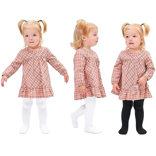 Image of Stelle Toddler Girls Tights Baby Cable Knit Stockings Thick Cotton Legging
