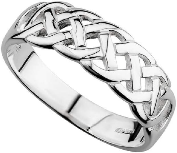 Celtic Knot Ring Sterling Silver Women's Made in Ireland