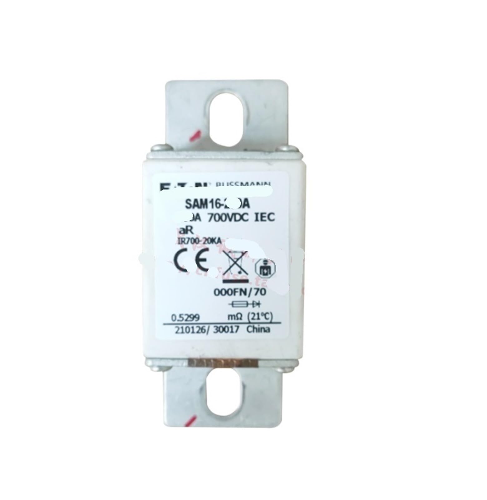 SAM16-250A fusible pour véhicule électrique 700VDC haute performance