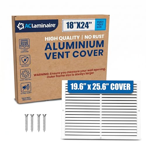 18x24 Aluminum Wall Ceiling Air Return Vent Cover HVAC Rustproof Grille
