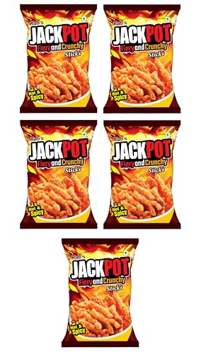 Image of Kab's Jackpot Fiery and Crunchy Sticks, 2.82 oz ℮ 80 gm (Pack of 5)