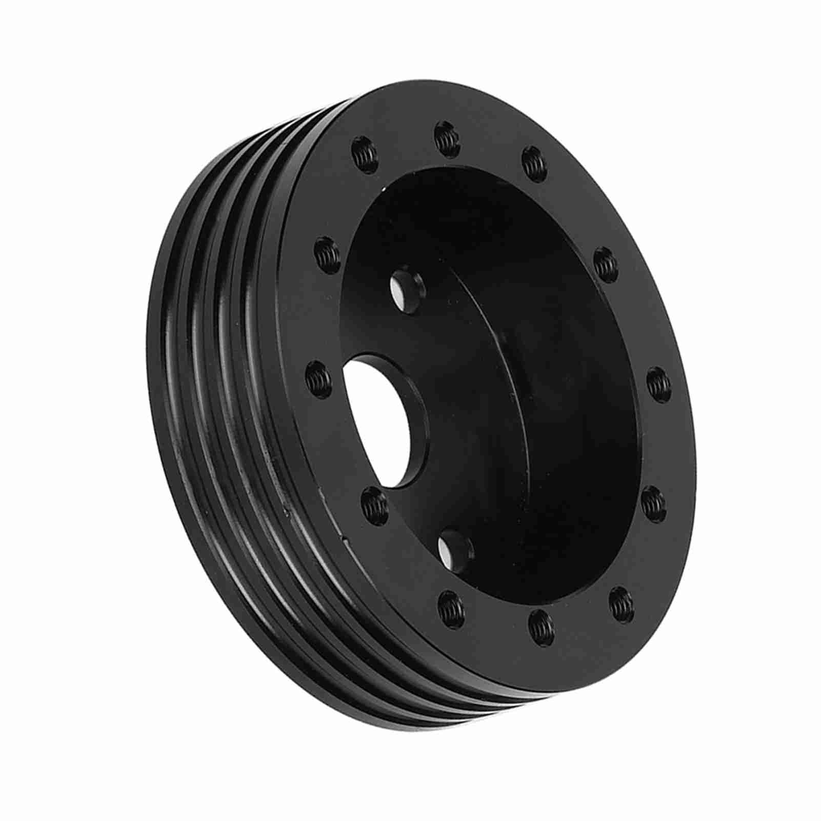 Aluminium-Lenkrad-Abstandshalter, Professioneller 1-Zoll-Nabenadapter für 5 6-Loch-Räder, für Grant, NRG, Schwarz, 1 Satz Hardware für Auto-Enthusiasten (Black)