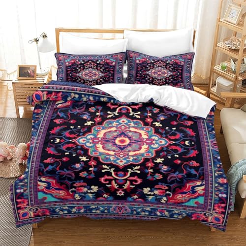 Housse de couette 200x200cm avec fermeture éclair microfibre