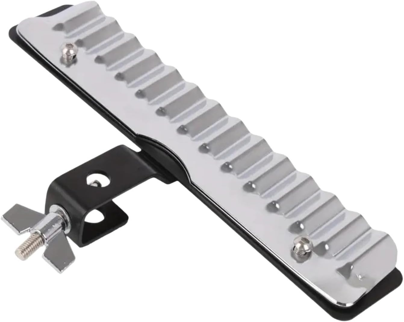 DYNWAVE 10" Percussion Crasher Guiro Playing Surface Mounted Hi Hat Pull Rod Drummers Gifts Lightweight Standard 3/8" Eye Bolt Mount