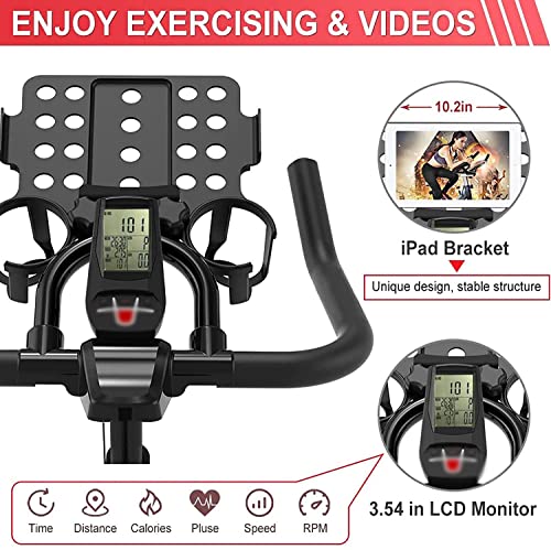 Image of Exercise Bikes Stationary Upright Bike Multi-Riding Position Adjustment Indoor Outdoor Cycling Bike with Holder for Home Gym