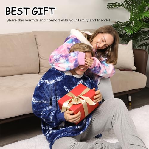Winthome Light and Soft Blanket Hoodie for Women Men Adults Teens, Oversized Fleece Hoodie, One Size Fits All - Image 5