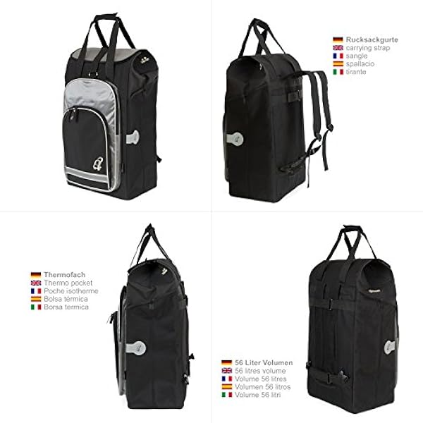 Annan Shopper Tura med kullagrat lufthjul 29 cm och 60 liter påse hydro svart med kylfack