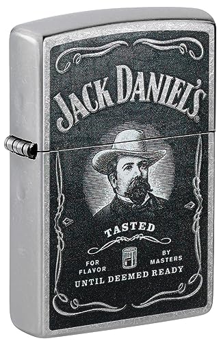 Zippo Jack Daniels Street Chrome Pocket Lighter