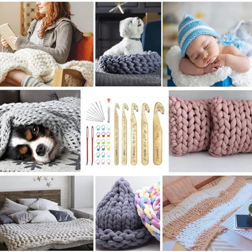 Suministros multifuncionales de ganchillo para tejer ropa de invierno 4