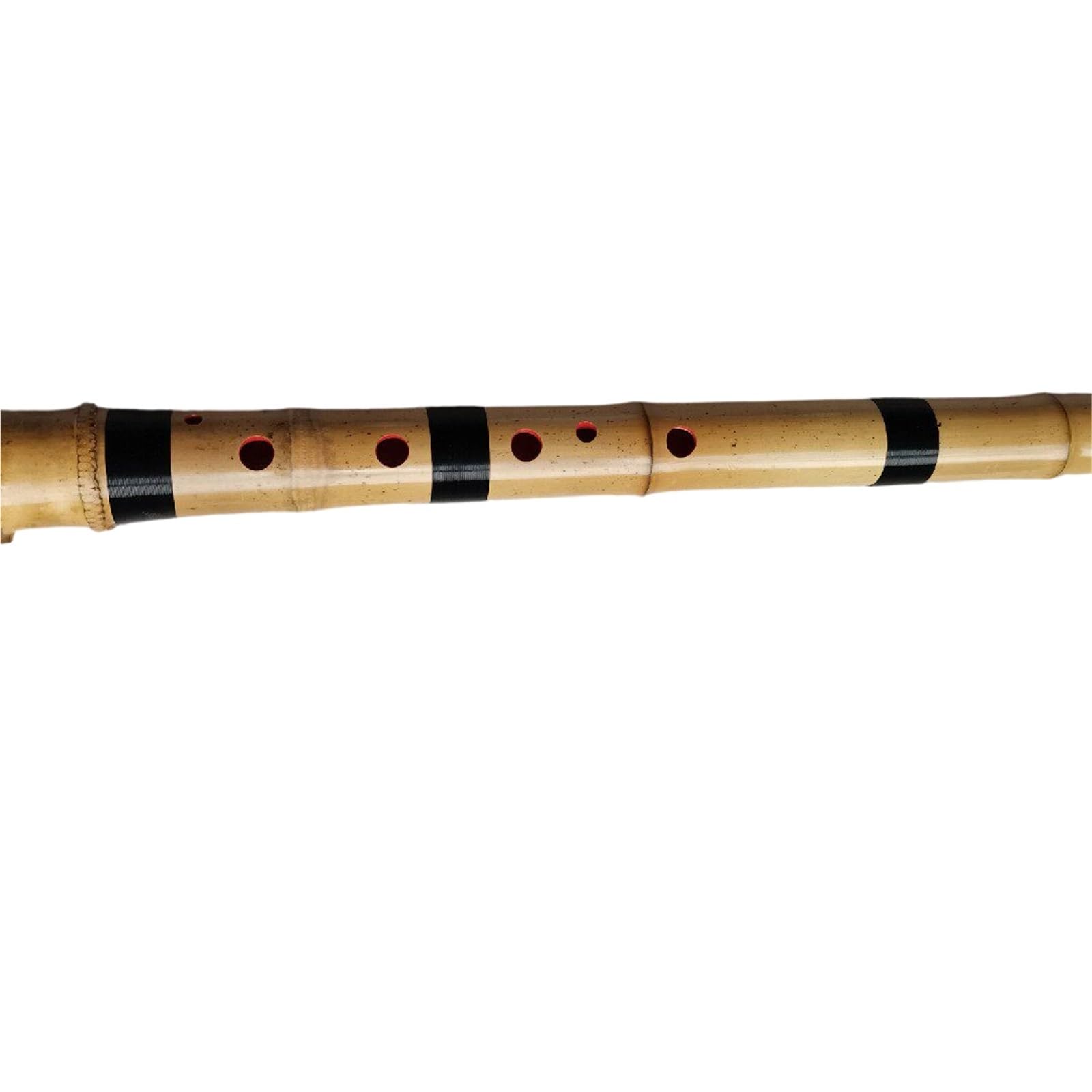 Flûte Professionnelle En Bambou Shakuhachi À Cinq Trous Pour Débutants Sept Avec Incrustation De Corne Bœuf(E tube 7 holes (1 foot 6 inches))