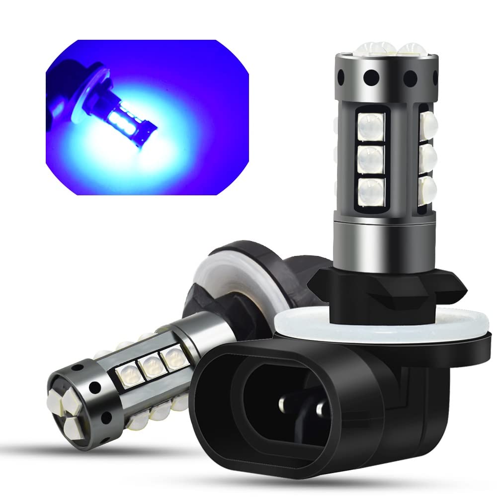 Lot De 2 Ampoules LED 881 12V 24W | Feux Antibrouillard/DRL | Blanc 6000K | Économiques Et Durables