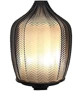 Made By Zen Fern Grey Glass Aroma Diffuser | Essential and Fragrance Oil Diffuser & Mini Humidifi...