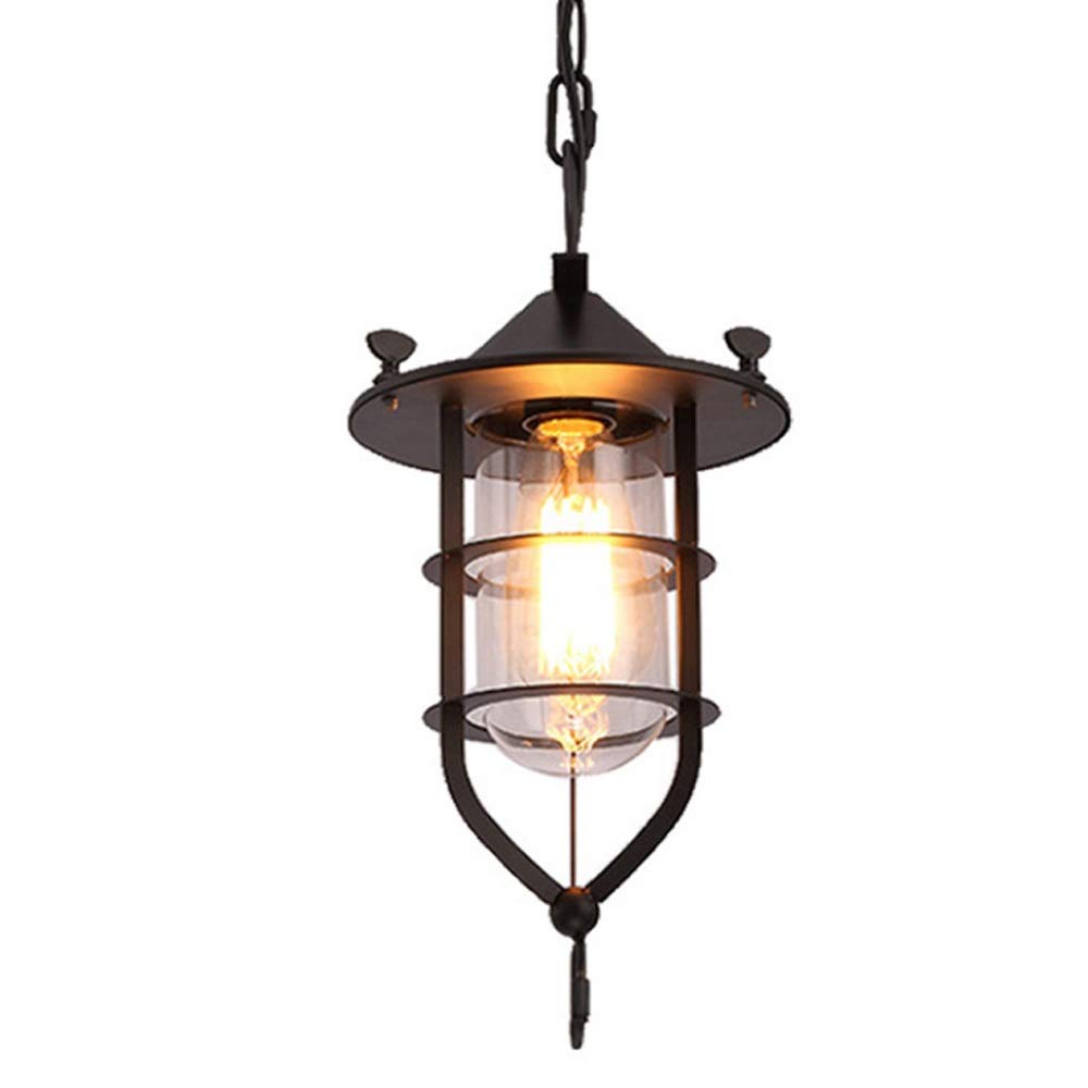 Lámpara de sombra creativa en hierro vintage con diseño industrial y acabado artesanal premium