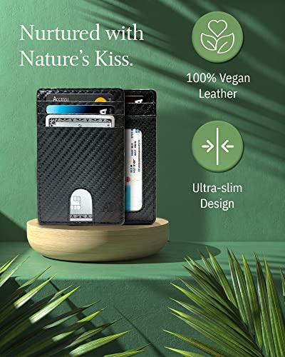 Access Denied Slim Minimalist Wallets For Men - Vegan Leather Front Pocket Thin Mens Wallet RFID Credit Card Holder Gifts For Men3