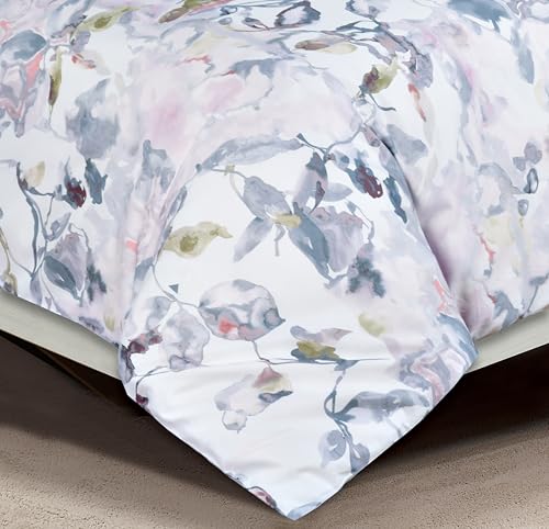 Majestic Giftware Madison Linen 8 Pcs 48" Full Size Duvet Bedding Set (BL510-48F) | Easy Care - Lavander Loom 400 TC 100% Cotton Sateen |2 Fitted Sheets, 2 Duvets, 4 Pillowcases - Noble Collection
