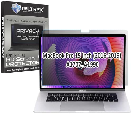 Image of Privacy Anti SPY Screenguard Compatible With Laptops With MacBook Pro 15 Inch (2016-2019) A1707, A1990 Anti Peep Matte Screen Protector Not a Tempered Glass,