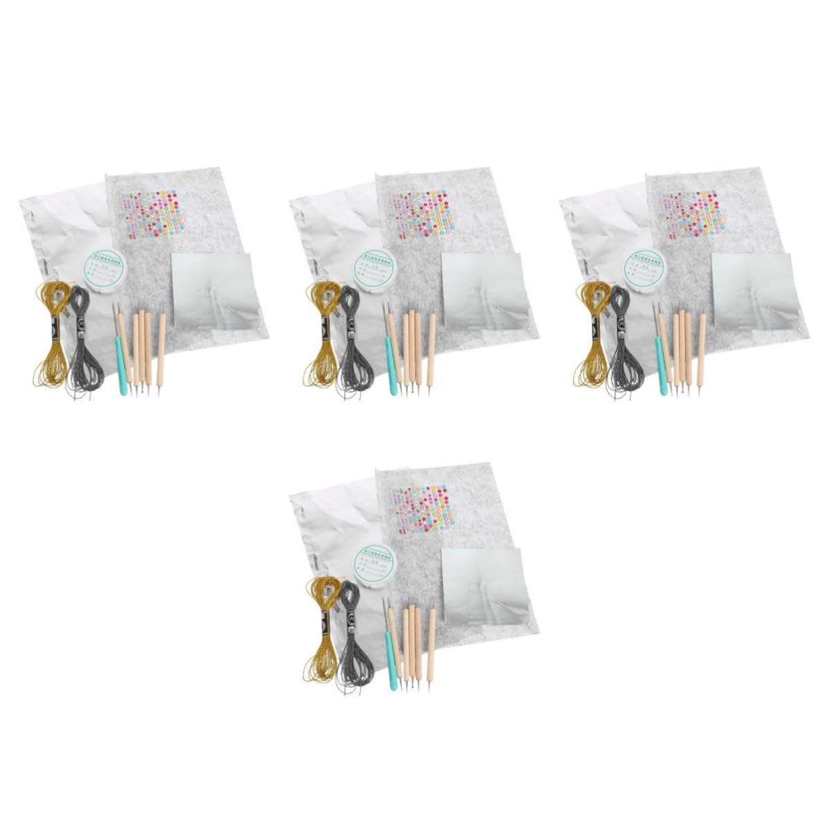 FRCOLOR 4 Sets Goldfolie für Bastelarbeiten, 70 Mikrometer, Kunst und