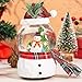 DUSVALLY Christmas Snow Globe with Snowman, Musical Water Globe Plays We Wish You a Merry Christmas, 8-inch Festive Tabletop Decoration for Home, Office, Ideal