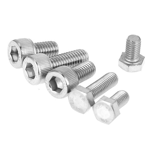 Miniatura 6 de Tornillos hexagonales de acero inoxidable M5/M6, arandelas, tuercas, kit surtido de tornillos y tornillos de cabeza hexagonal, 170 Uds. DUOER