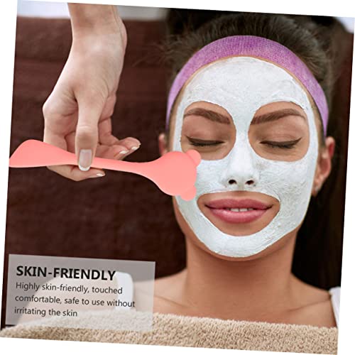 Healeved 2 Unidades Escova De Máscara Escova Labial Esfoliante De Silicone Esfregão Facial Escova Pa