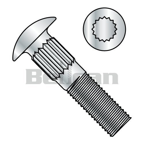 Bellcan BC1432CR Ribbed Neck Carriage Bolt Zinc 1/420 X 2 (Box of