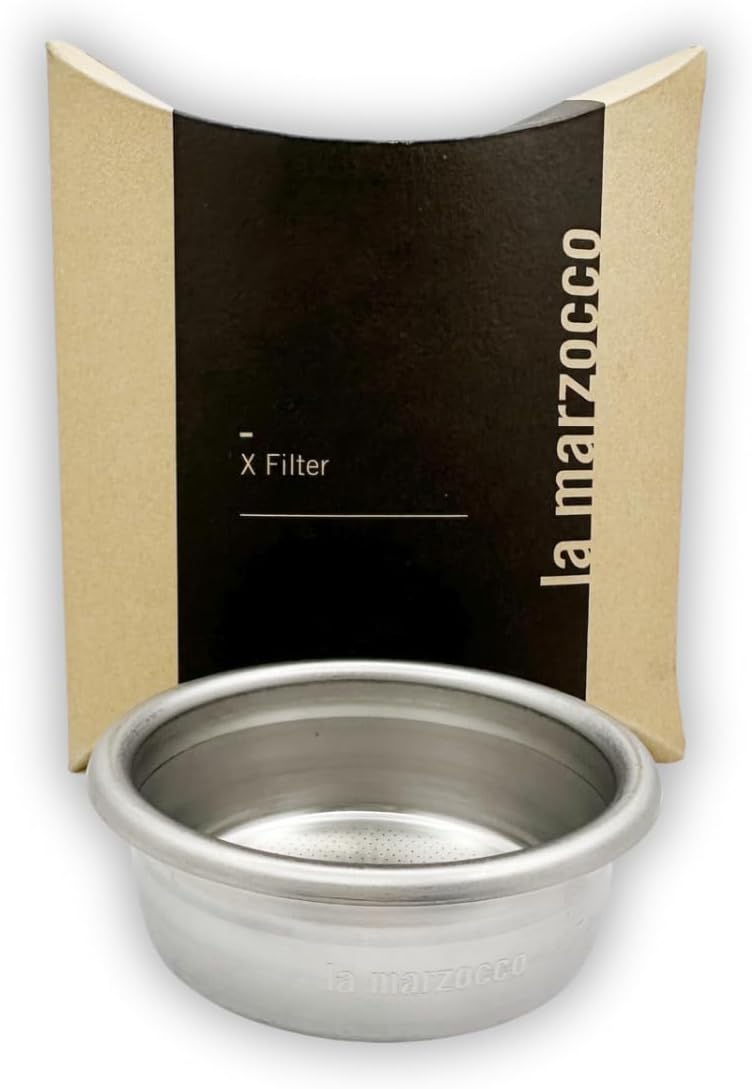 Original basket made for La Marzocco. Stainless Steel, Precision, X Filter Basket for double espresso. Fits all 58mm portafilters. (21g)