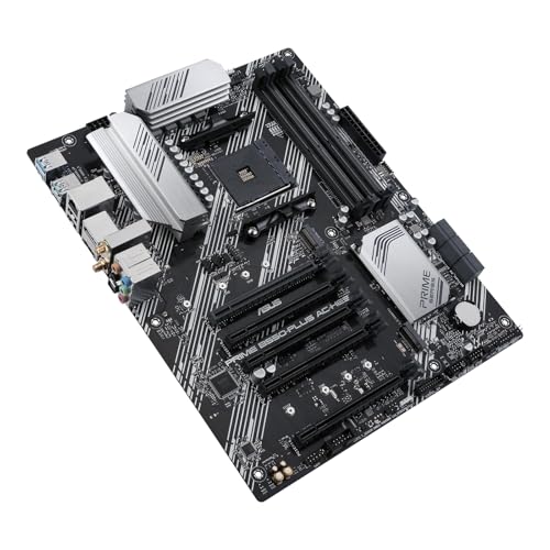 Image of MICRO CENTER AMD Ryzen 7 5800XT Desktop Processor with ASUS Prime B550-PLUS AC-HES AM4 ATX Motherboard (Dual M.2, PCIe 4.0, WIFI5, 1Gb Ethernet, SATA 6 Gbps, USB 3.2 Gen 2 Type-C)