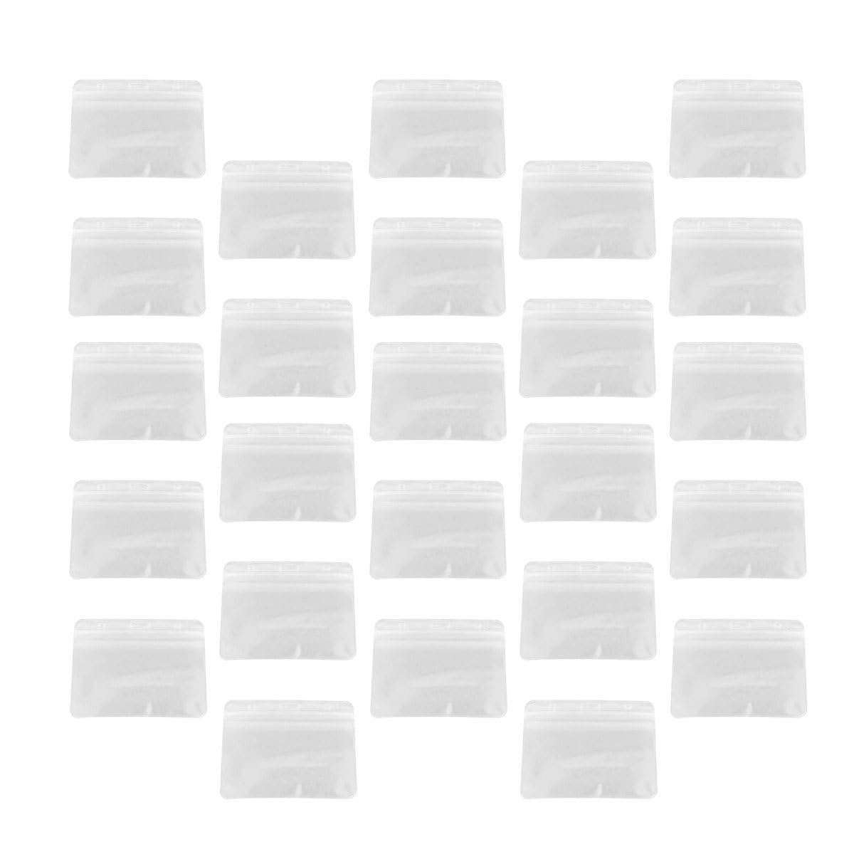 Angoily Porta Badge in Pvc Trasparente 100 Pezzi Clip per Badge, Resistente e Adatto per Occasioni Professionali e Formali
