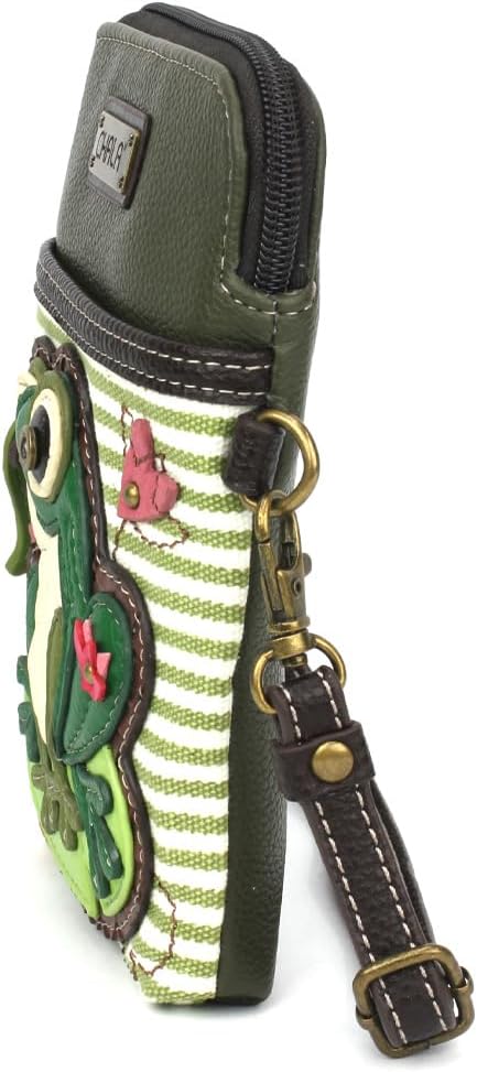 CHALA Garden Animal Collection Cell Phone Crossbody Purse-Women PU Leather/Canvas Multicolor Handbag with Adjustable Strap - Image 3