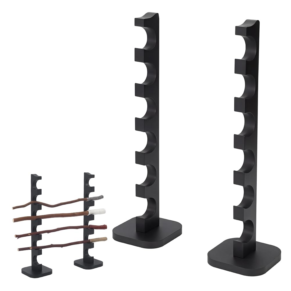Support mural pour baguette magique NBEADS, lot de 2 en bois noir pour décoration de bureau