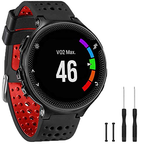 Image of Band Compatible with Garmin Forerunner 235, Soft Silicone Replacement Watch Band Strap Wristband for 220 /230 /235 /620 /630 /735XT /235 Lite Smart Watch for Women Men