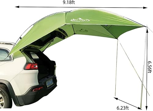 Miniatura 2 de Vilemoon Toldo impermeable para automóvil, toldo para portón trasero de SUV, toldo portátil para automóvil, caravana, remolque, toldo para