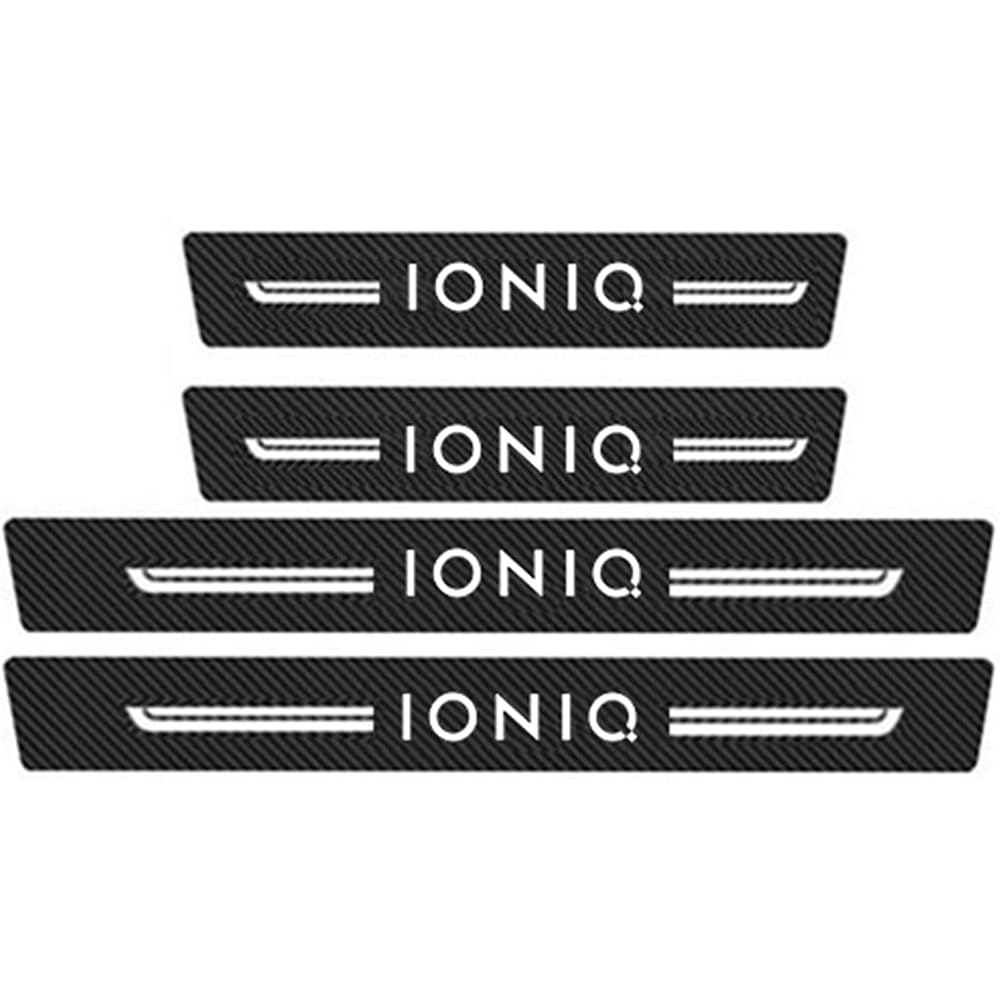 Sdyayfge B 4Pcs Kick Plates Car Door Sill Protector,For Hyundai Ioniq