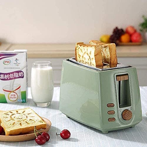 Retro-Edelstahl-Toaster, 2-Scheiben-Toaster mit Lächeln-Gesicht-Toaster 6 Toasteinstellung Home Automatic Sandwich Maker… – Bild 3