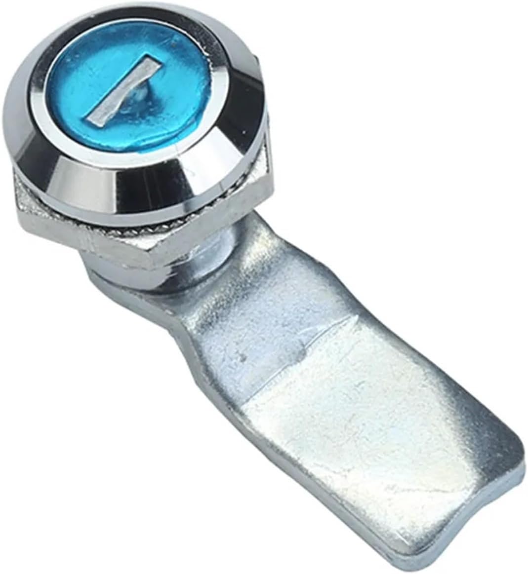 MS705-3E Electric Box Lock Switch Control Distributor Cabinet Door Circular Signal Lock Outdoor Lock 1Pcs(Bright Chromium)