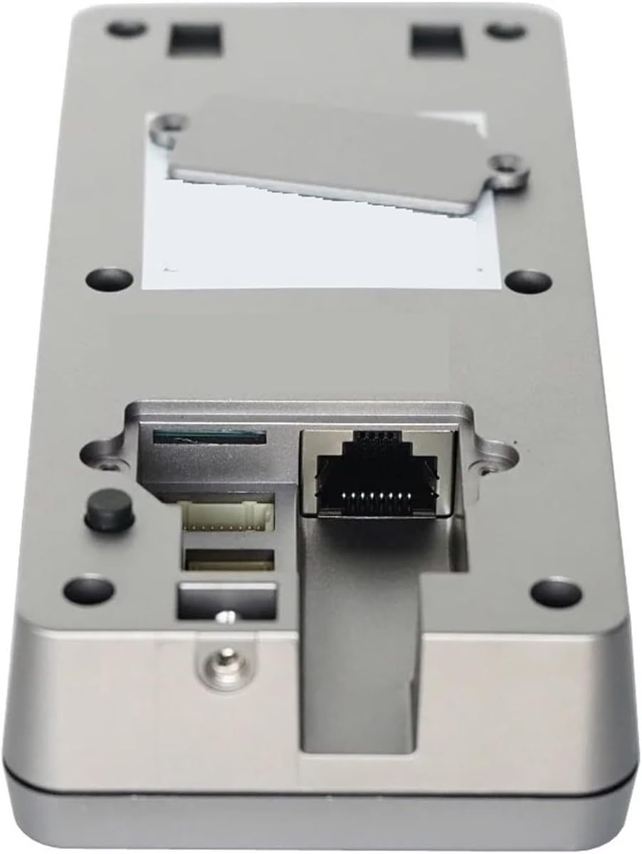 Rear view of the outdoor station showing the Ethernet port, power input, and other connection terminals.