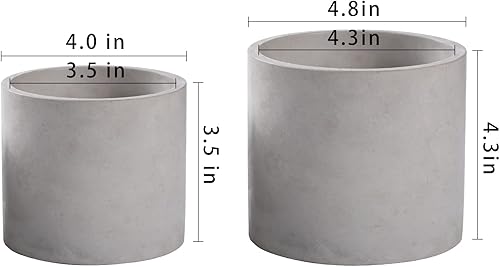Miniatura 2 de Ekirlin Macetas para plantas de interior macetas de 435 pulgadas con agujeros de drenaje tapón de goma extraíble almohadilla suave antideslizante