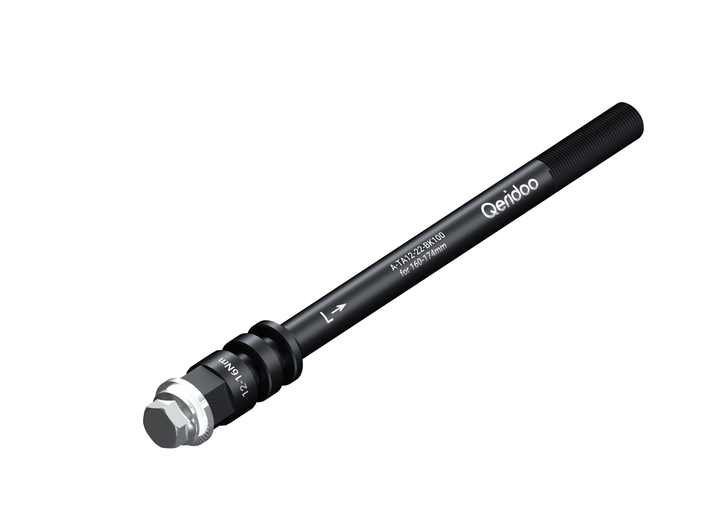 Steckachsadapter M12x1,0 160-172 mm, robuste Ausführung, ideal für Fahrradanhänger, kompatibel mit Maxle Steckachsen, hohe Präzision und Stabilität