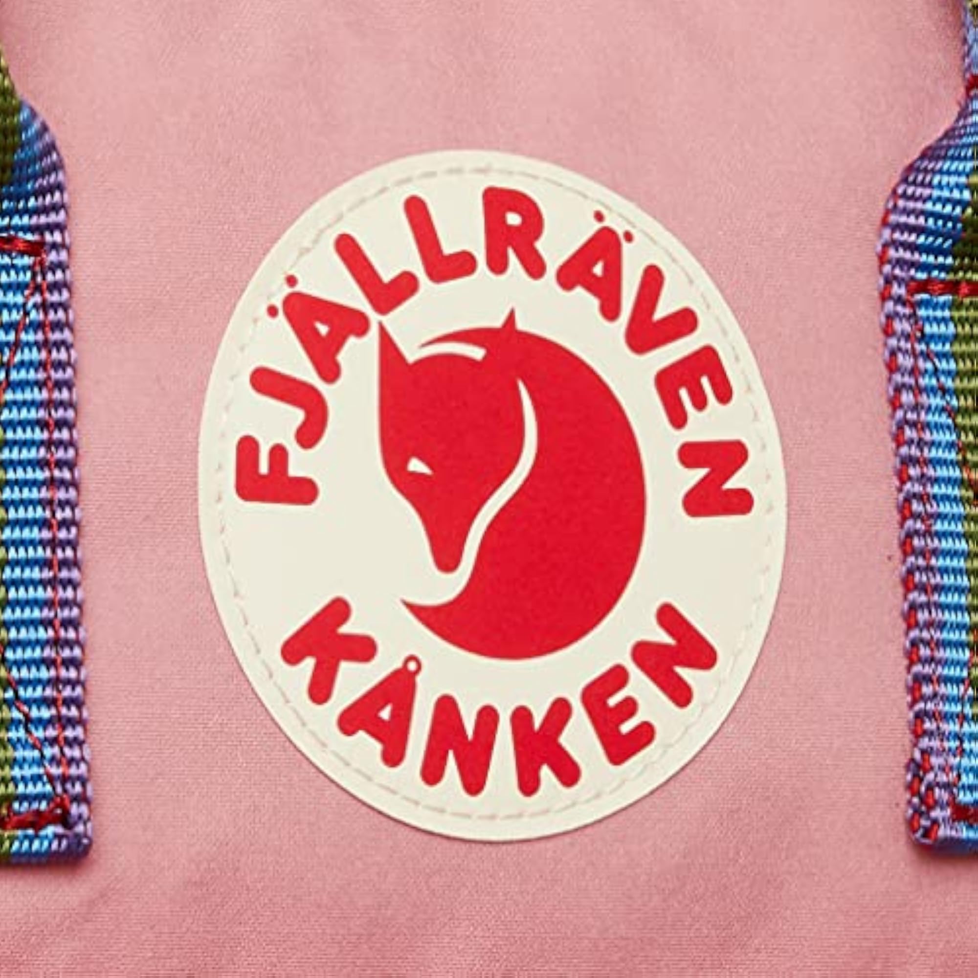 Fjallraven Kanken Rainbow Mini Backpack, Pink-Rainbow Pattern