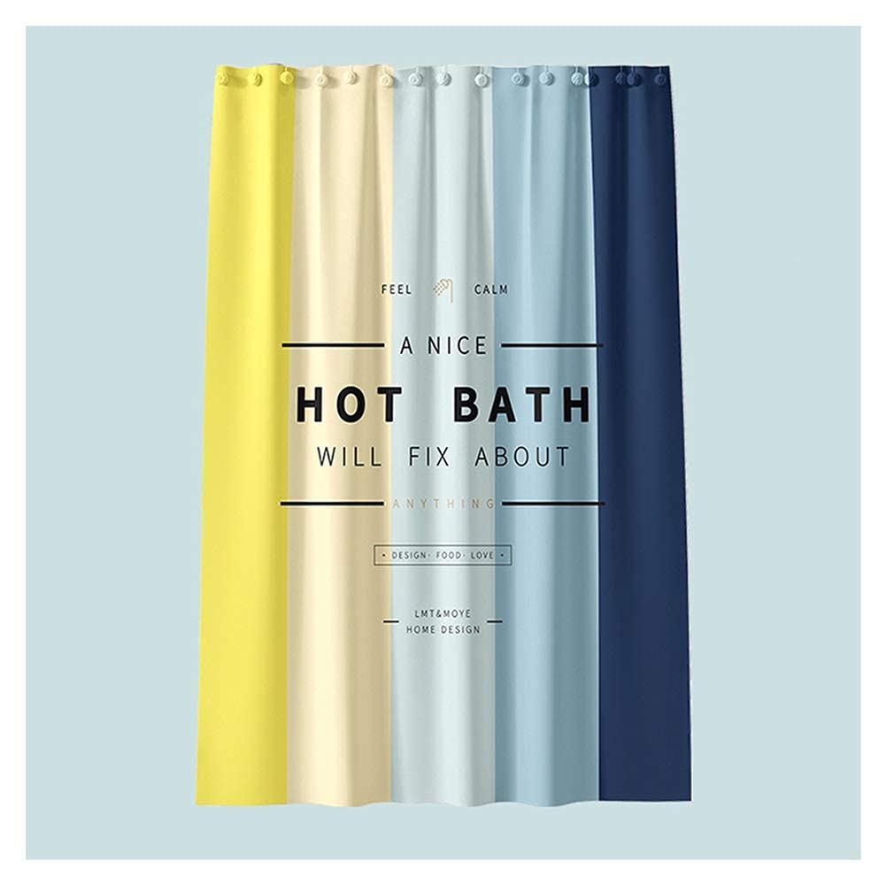 Rideau de bain en polyester décoratif pour transformer l'ambiance de votre salle de bain