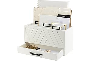 BLU MONACO Bill Desk Organizer: Tidy Desk Top Workspace