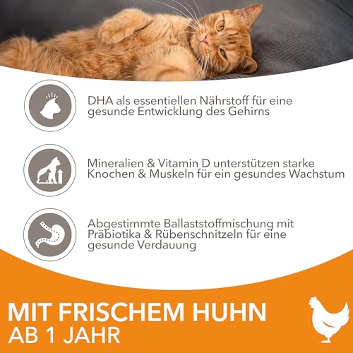 IAMS for Vitality Katzenfutter trocken Huhn - Trockenfutter für Katzen im Alter von 1-6 Jahren, 1,5 kg