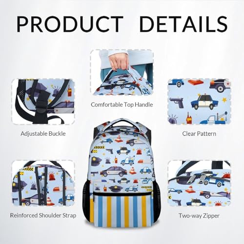 Boys Backpack - School Bookbag - Backpack for Kids - Car Back Pack for Boys 6-8, 17 Inch Toddlers Schoolbag4