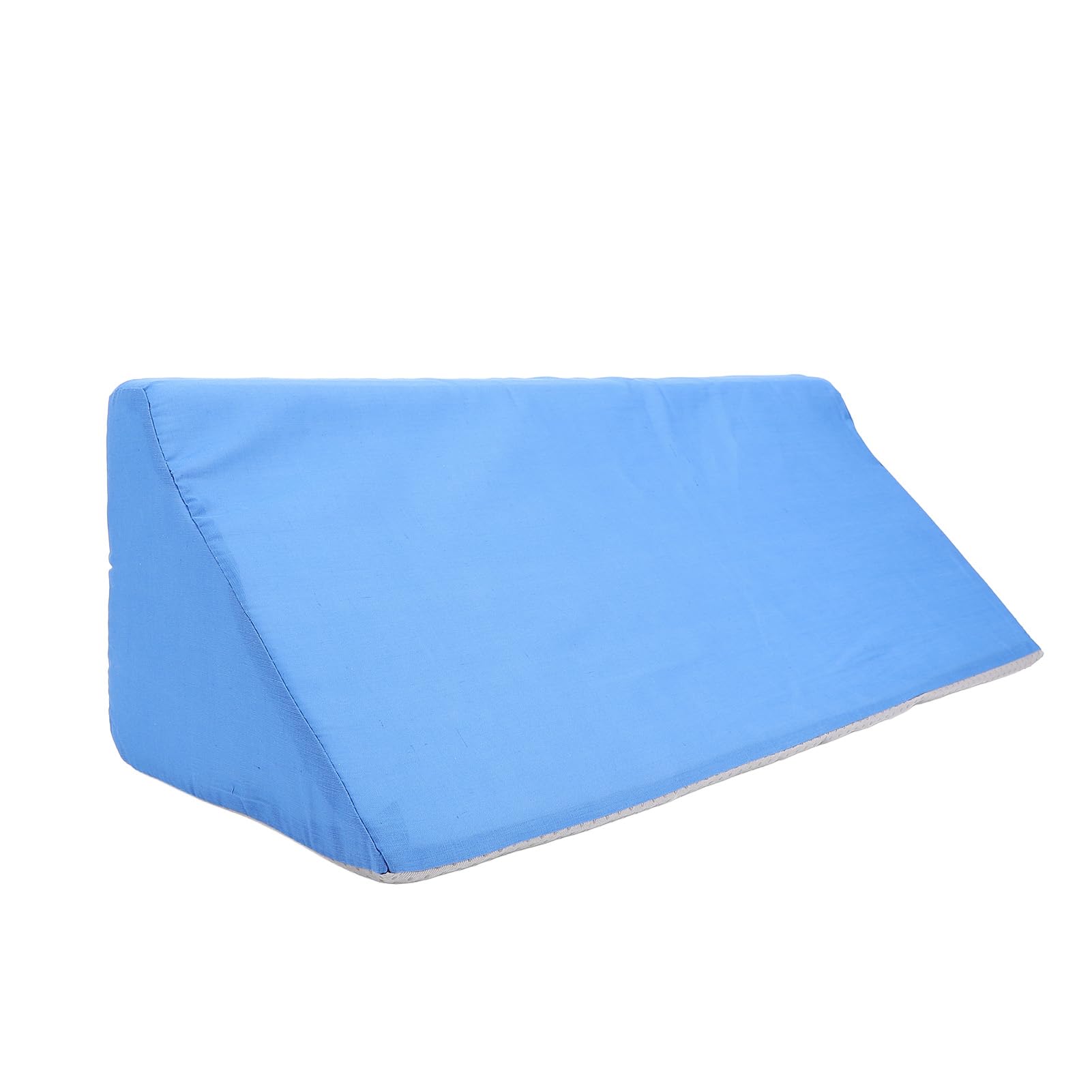 Jelquix Body Wedge Pillow High Density Foam Ergonomic Design for Comfortable Sleep for Side Sleepers Blue 60 X 25 X 20cm