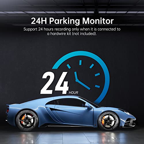 XRC TECH Câmera de painel 5K com lente dupla 4K + 2K DVR para carro frontal + câmera traseira WiFi G