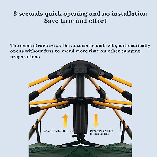 Carpa de campamento BNEI para 4 personas, doble puerta miniatura 7